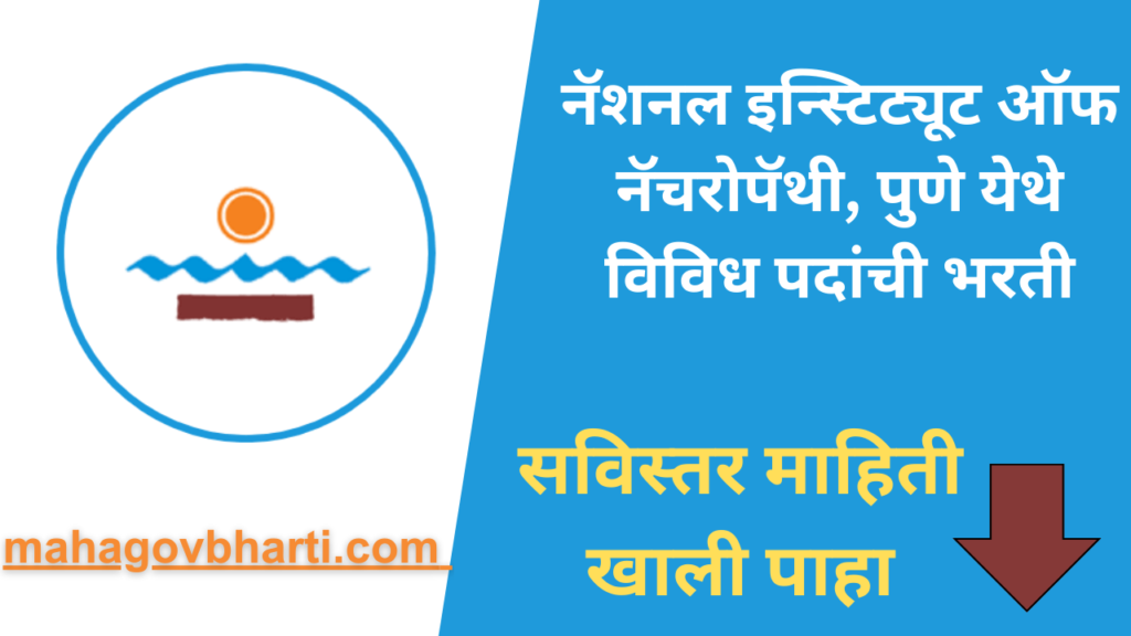NIN Pune Bharti 2024|नॅशनल इन्स्टिट्यूट ऑफ नॅचरोपॅथी मध्ये रिक्त पदांची भरती सुरु; त्वरित अर्ज करा NIN Pune Bharti 2024
